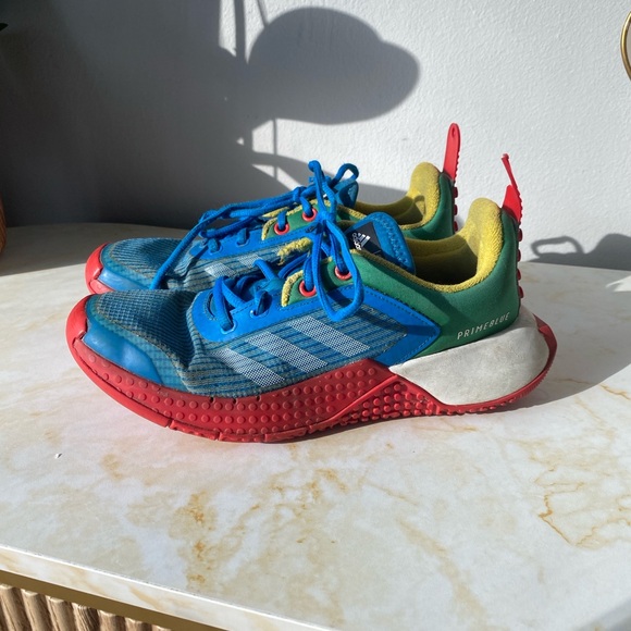 ADIDAS Sport LEGO Shock Blue Kids/Youth Shoes/Sneakers Size 4.5 - Picture 3 of 7